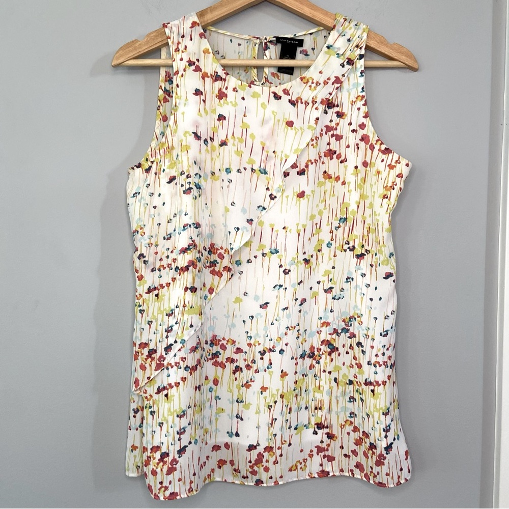 Ann Taylor multi color blouse